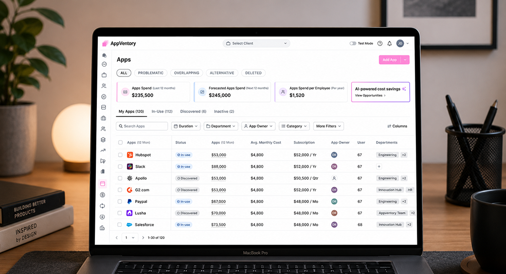 App Listing Screen Mockup